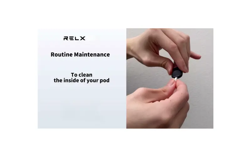Cleaning RELX pod pro
