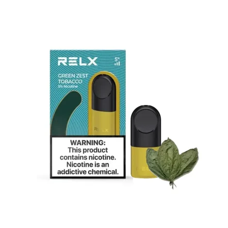 green zest tobacco relx infinity pod