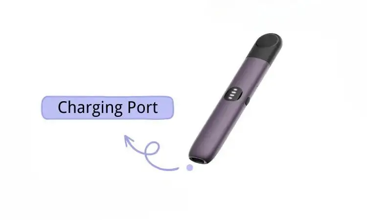 recharge RELX Infinity 2 Vape locate the charging port